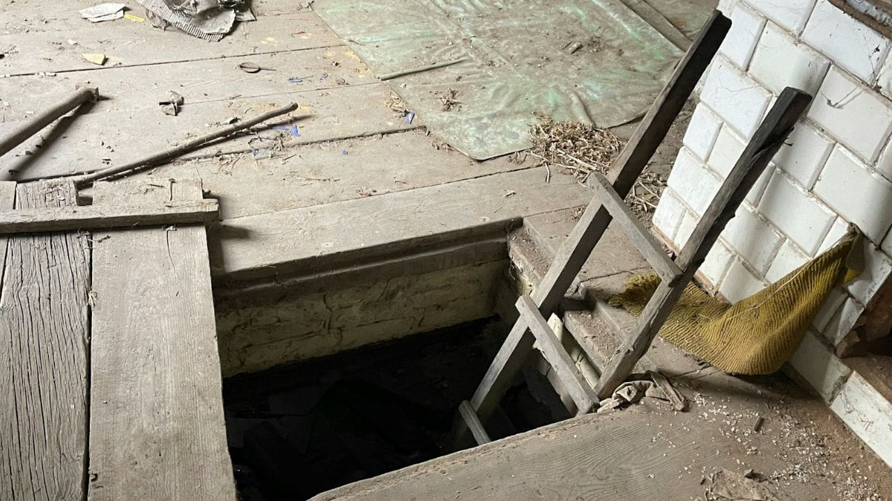 Puits sous une maison